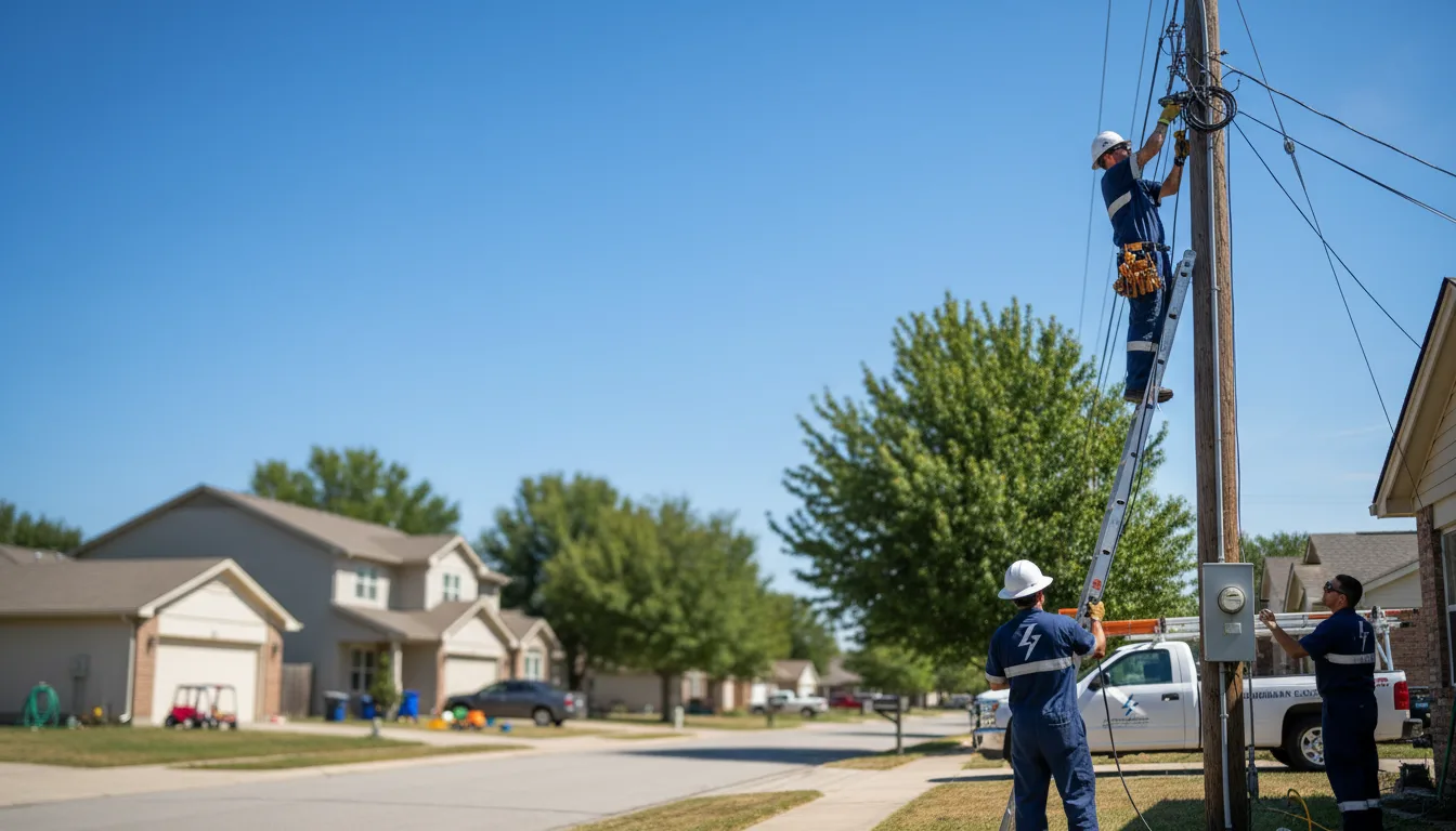 Residential electrician providing installation services in Brimfield, IL